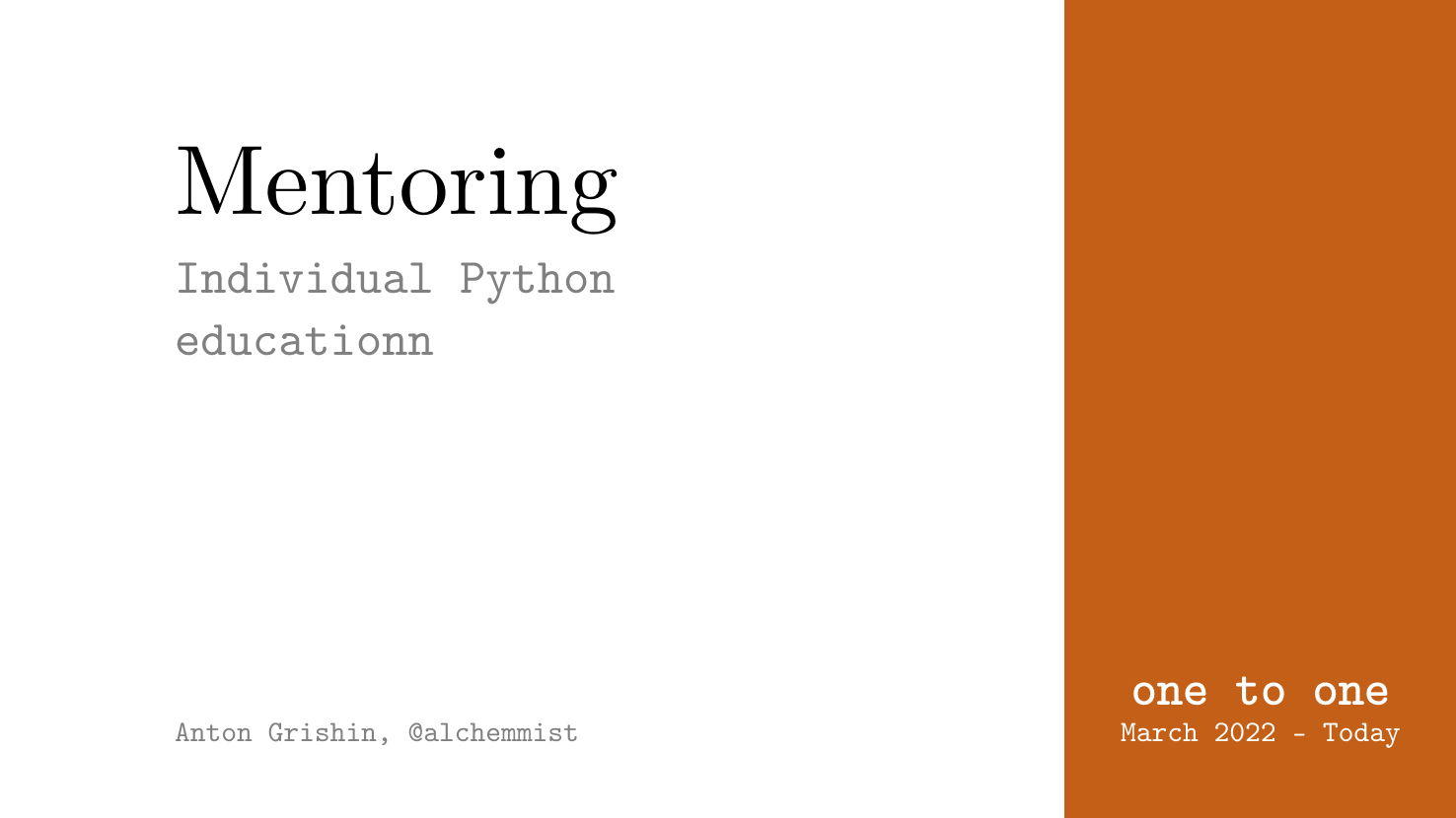 Individual education